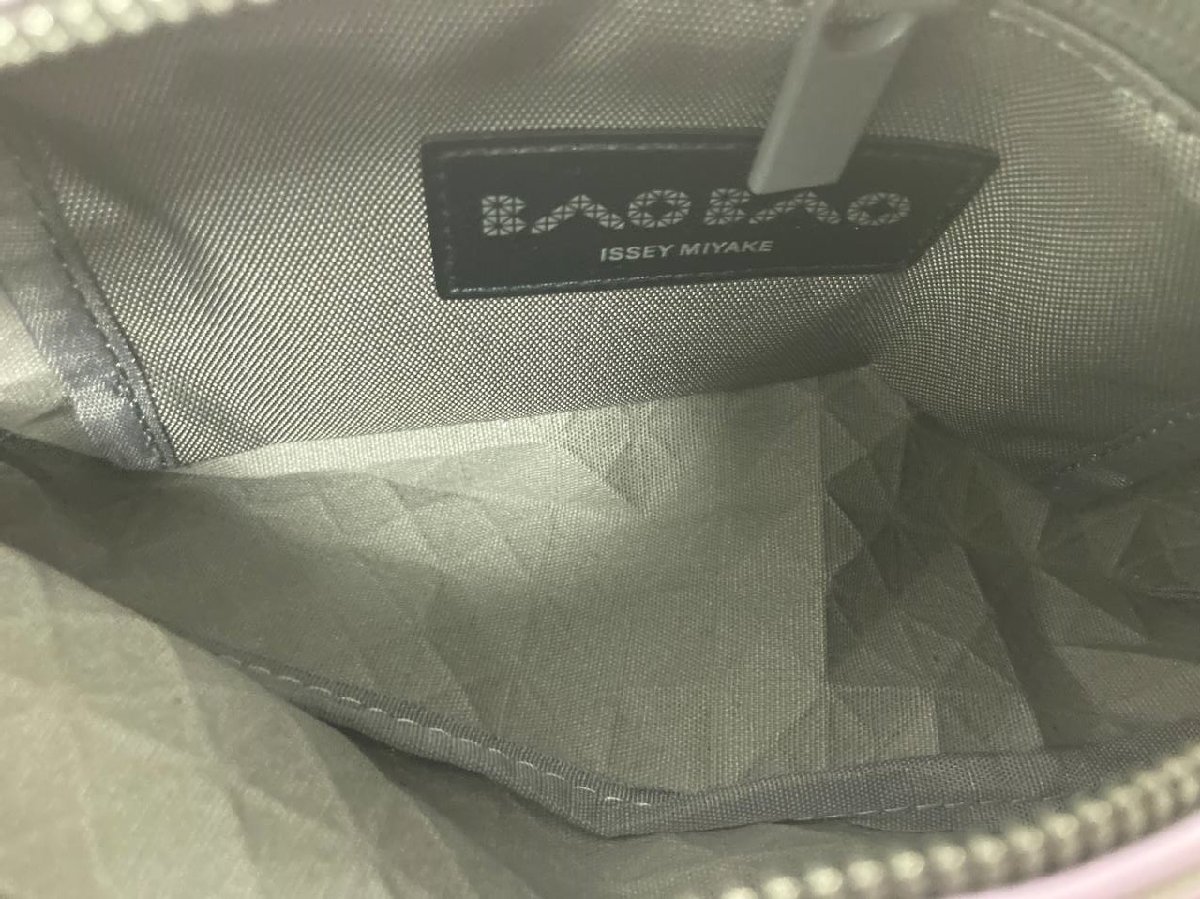 BAO BAO ISSEY MIYAKE バオ バオ イッセイ ミヤケ BAOBAO ジオメトリック ショルダーバッグ 中古 ■ PVC ■ むらさき 紫 ■JZ 1_画像8