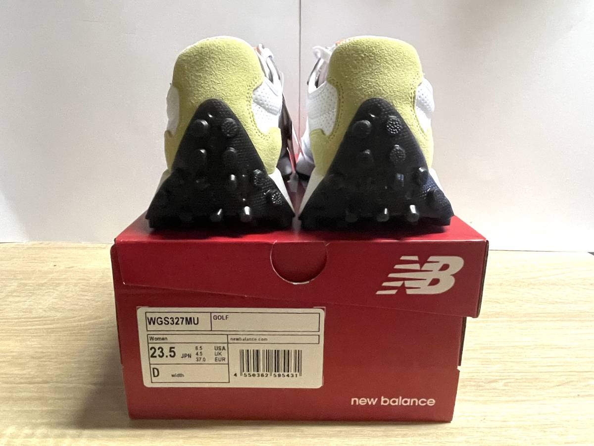 未使用 ニューバランス 23.5cm D ゴルフシューズ WGS327MU ホワイト他 new balance