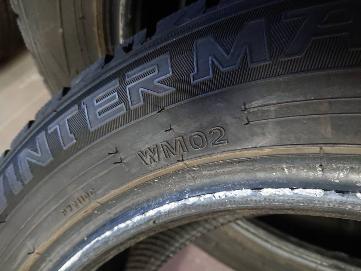 札幌 引き取り可 185/60R15 4本 DUNLOP WM02 格安溝あり 2022年製 冬タイヤ中古 フィットシエンタスイフト など IK-242F_画像7