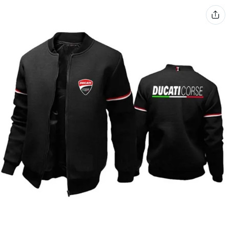 Ducati メンズ ジッパージャケット 春秋 カジュアルジャケット スウェットシャツ コットンジャケット ファッション レーシング ブランド服_画像3