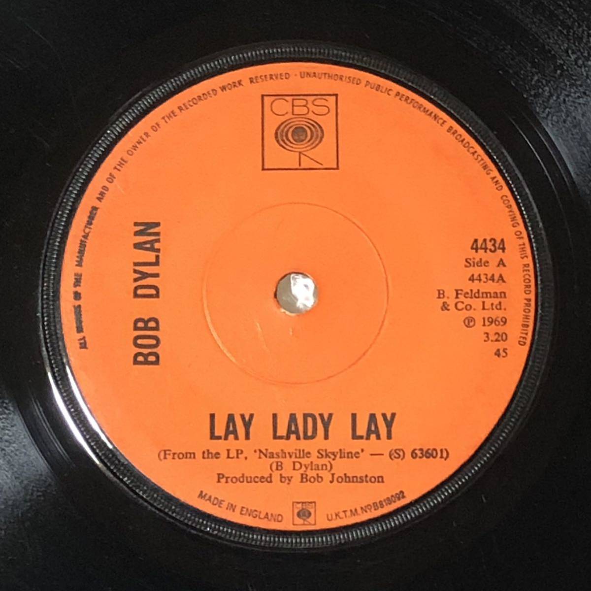 Lay Lady Lay UK Orig Mono 7' Single _画像1