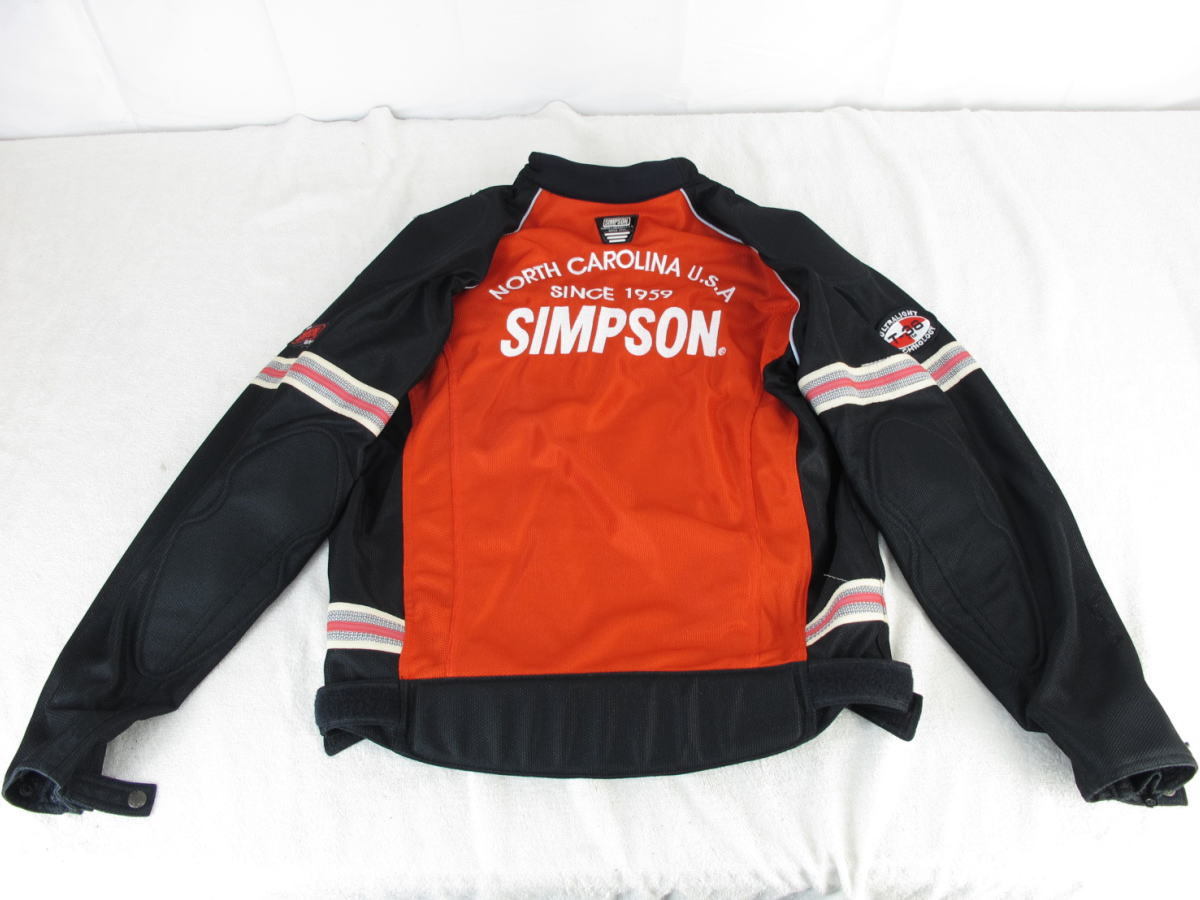 ■⑨■美品■SIMPSON/シンプソン■ライディングジャケット■ライダースジャケット■T-38■3L■_画像4