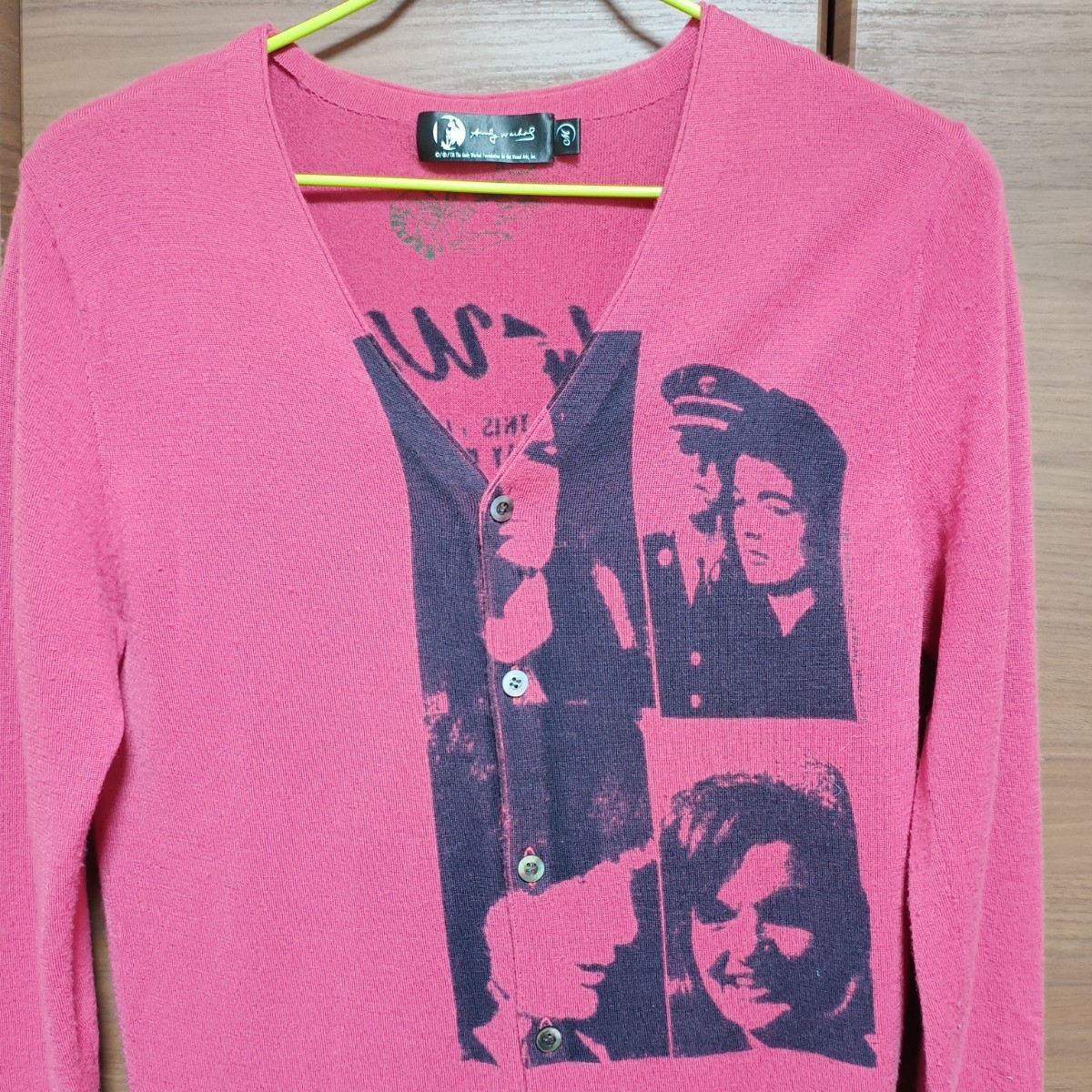 Andy Warhol アンディウォーホル Hysteric Glamour ヒステリックグラマー カシミヤカーディガン カシミヤ100％_画像2