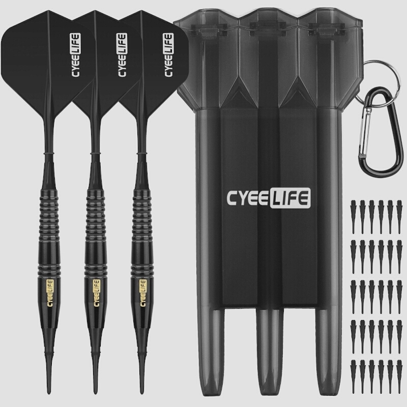  бесплатная доставка *CyeeLife 16g оригинальный медь. soft chip дартс seSoft tip Darts(Black)