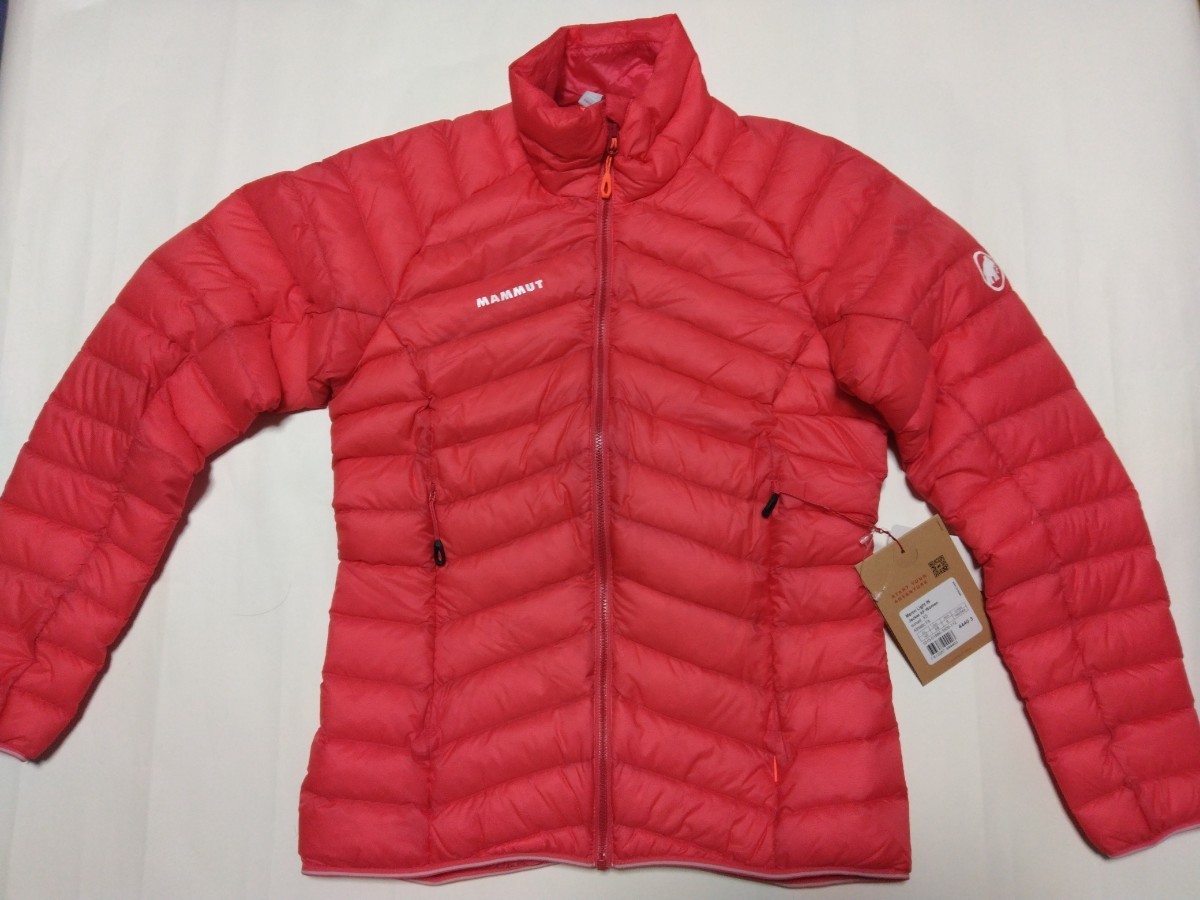  マムート MAMMUT ダウンジャケット サイズS Meron Light IN Jacket AF Women sunset _両サイドにジッパー付きのポケット有