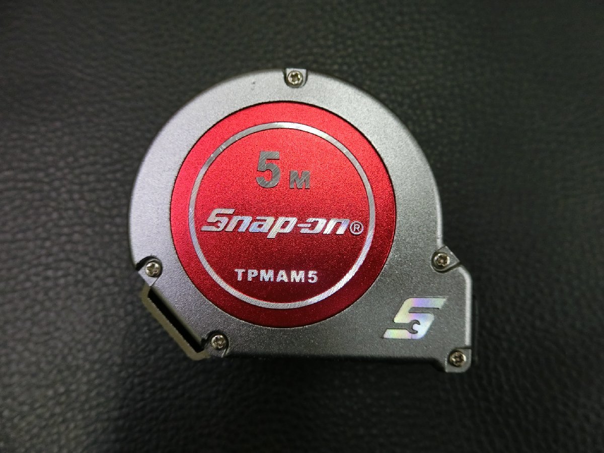 未使用品 スナップオン SNAP-ON アルミニウムケース テープメジャー 5m Aluminium Case Tape Measure TPMAM5 管理No.40110