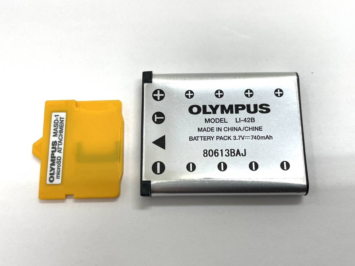 〈カメラ〉OLYMPUS オリンパス μ1060 デジタルカメラ　デジカメ　コンパクト　シルバー系【中古/現状品/通電確認済】004187-⑤ _画像9