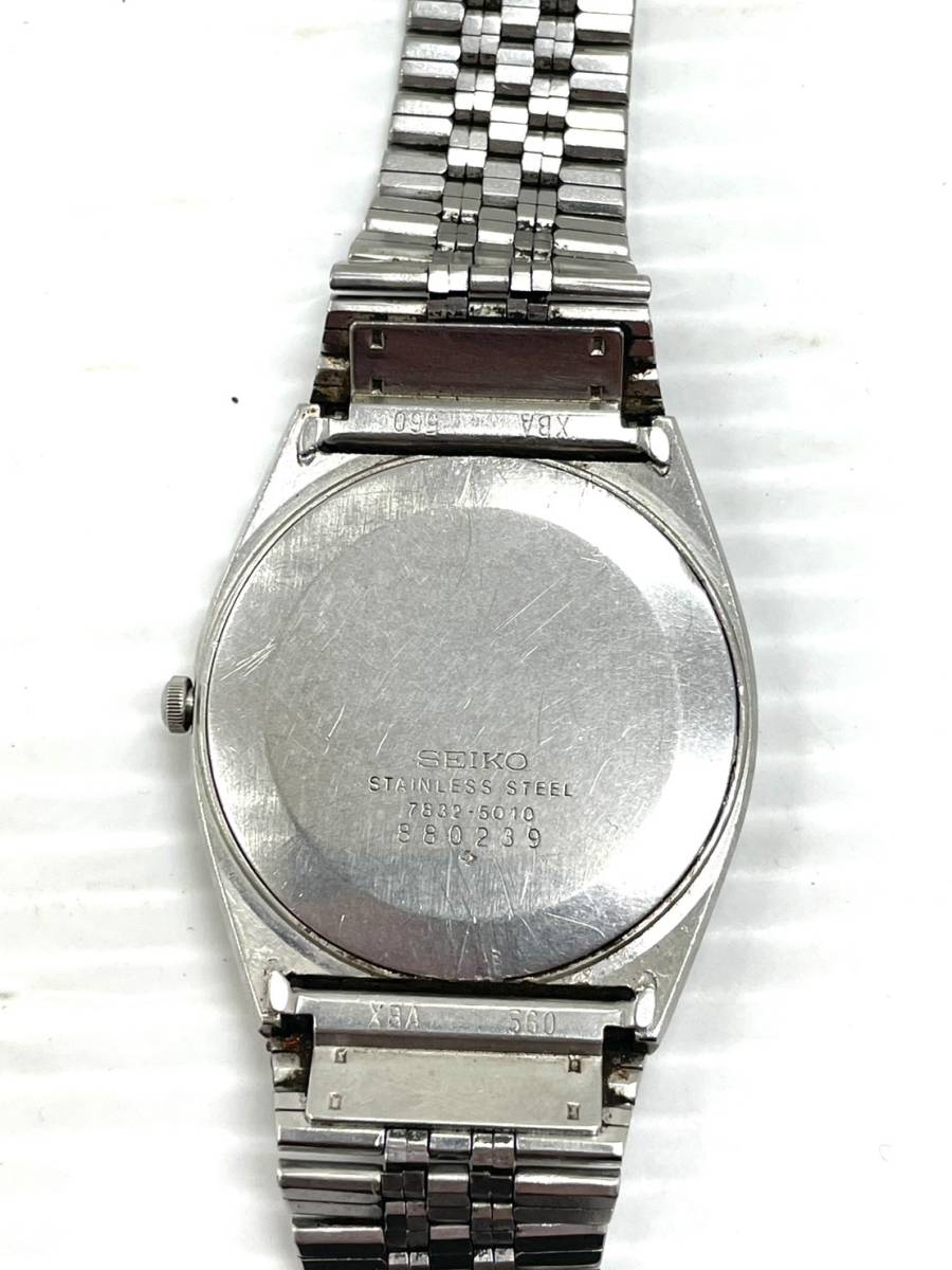 〈時計まとめ〉SEIKO セイコー　２点 9923-702B 7832-5010 クオーツ　メンズ　腕時計【中古/現状品】004188-②_画像8