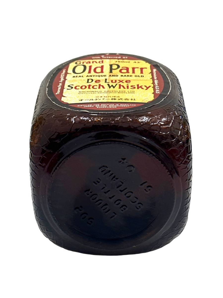 〈お酒〉Grand Old Parr グランド オールドパー デラックス スコッチ ウイスキー 750ml 43% 箱有【中古/現状品】004069-⑦_画像8