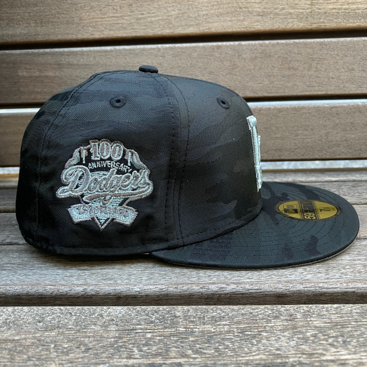 USA正規品 【7.1/4】 NEWERA ニューエラ 59FIFTY ロサンゼルス ドジャース LA Dodgers 限定 ブラックシャドウ 大谷翔平 山本由伸 (15-32)_画像2