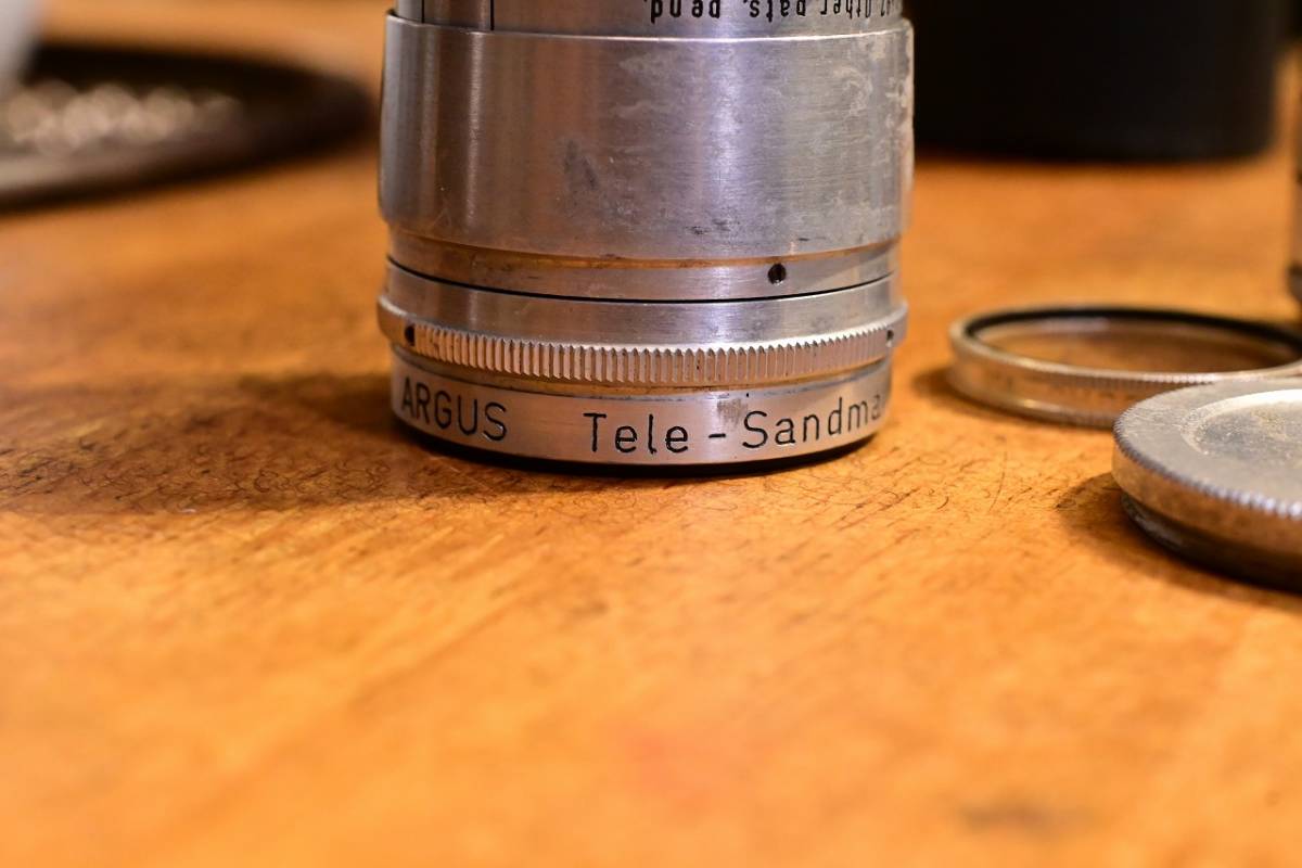 【ビンテージ・フィルムカメラ】ARGUS アーガス Tele-sandmar 100mm f:4.5 レンズ_画像4