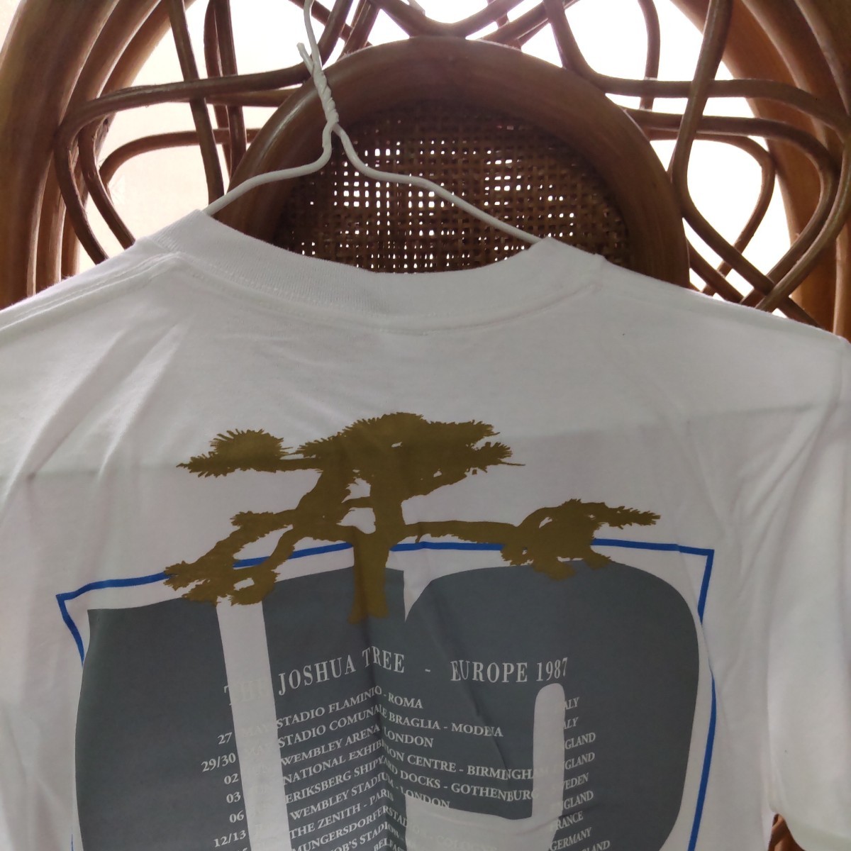 【服飾】 THE JOSHUA TREE AMERICA SPRING 1987 ツアー U2 Tシャツ Sサイズ着丈約70cm 身幅約45cm 当時物　ビンテージ __画像9