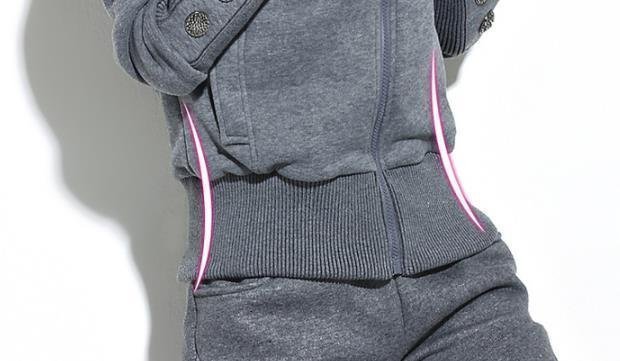 LRM377* тренировочный джерси женский casual верх и низ в комплекте толстый защищающий от холода салон одежда часть магазин надеты одноцветный 