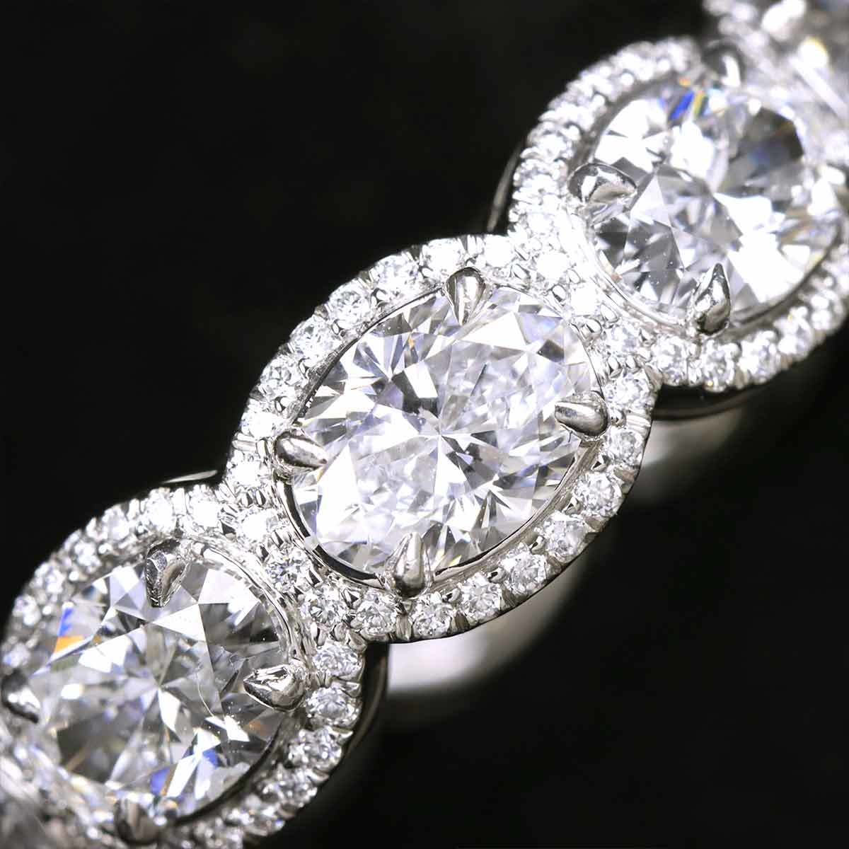  Tiffany TIFFANY&CO. 9.5 number ring diamond Pt platinum ring Diamond Ring 90214033