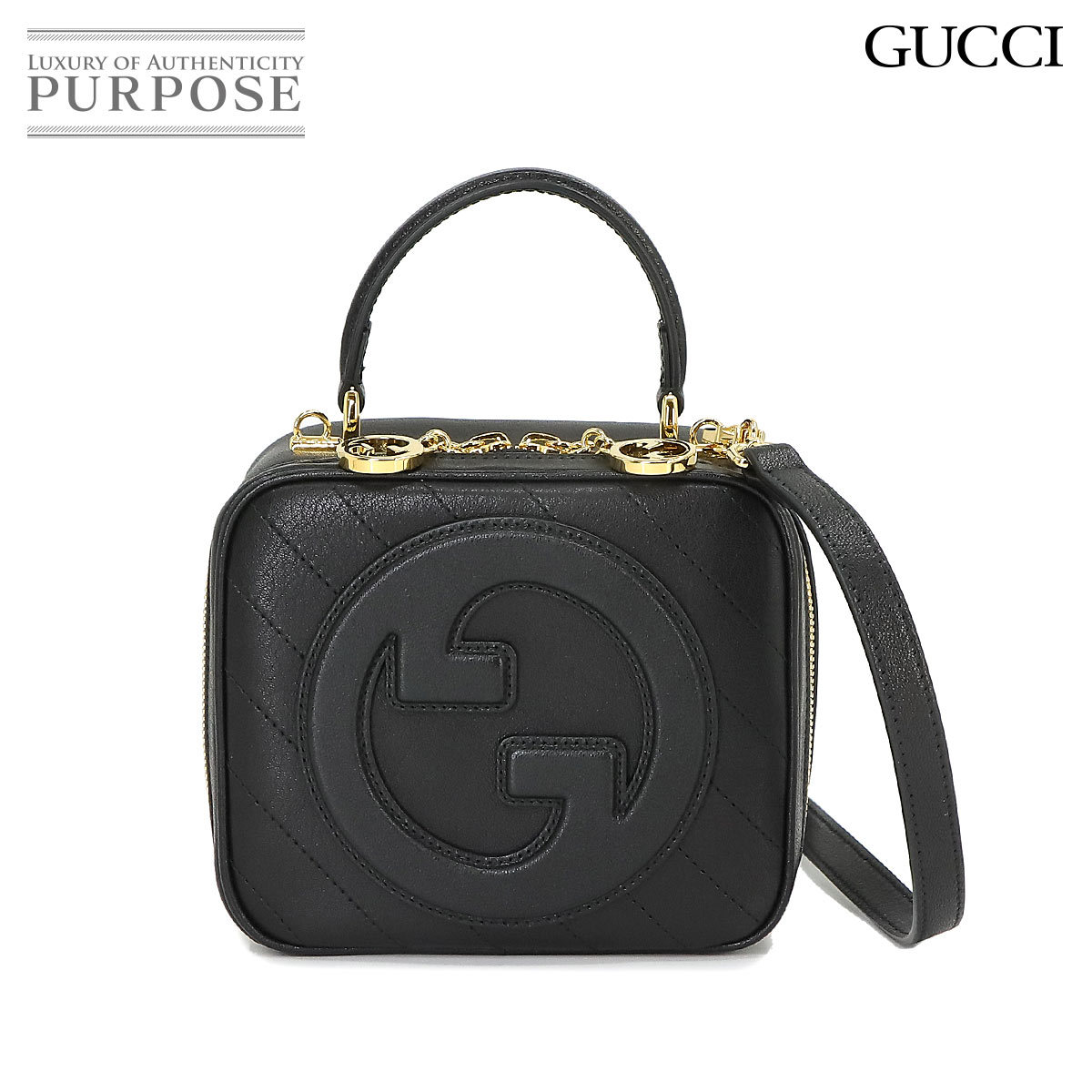 新品即決 トップハンドル インターロッキングG ブロンディ GUCCI