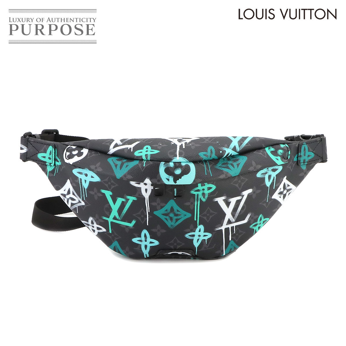 未使用 展示品 ルイ ヴィトン LOUIS VUITTON モノグラム エクリプス ディスカバリー バムバッグ PM ボディ バッグ グリーン 90219797