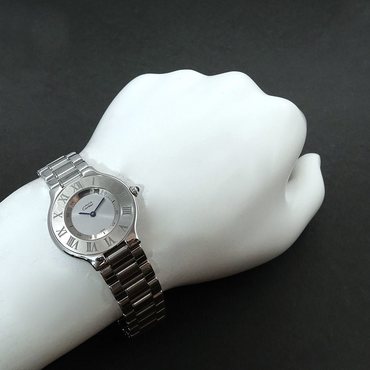  Cartier Cartier Must 21 Van ti Anne W10110T2 boys wristwatch silver face quartz watch Must 21 90220131