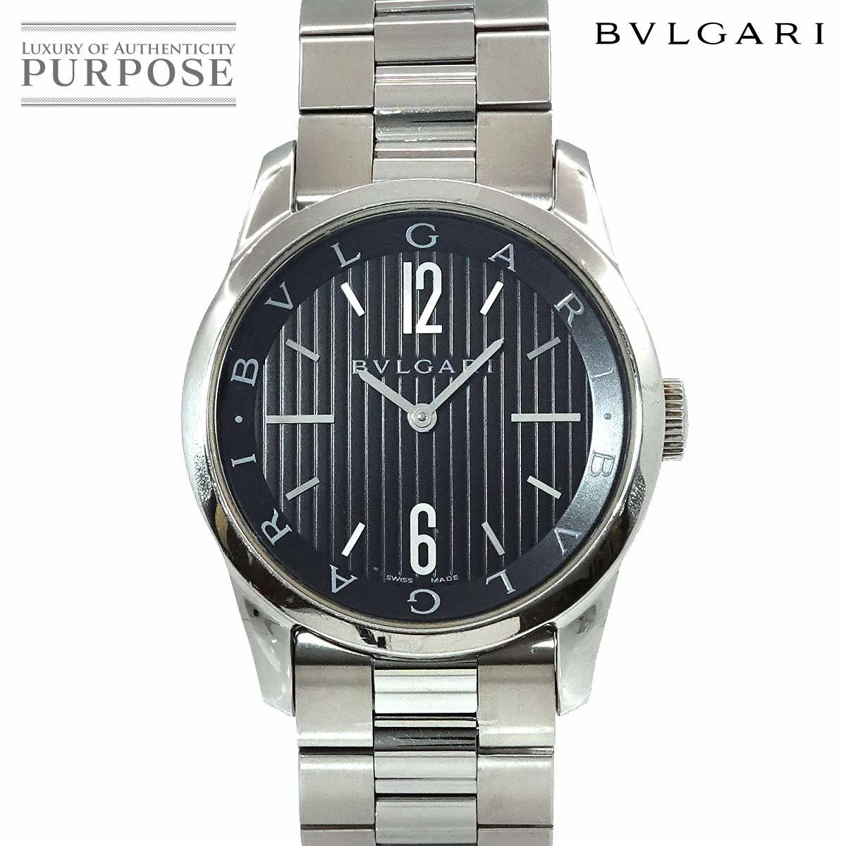 ブルガリ BVLGARI ソロテンポ ST37S メンズ 腕時計 ブラック 文字盤 クォーツ ウォッチ Solotempo 90222126