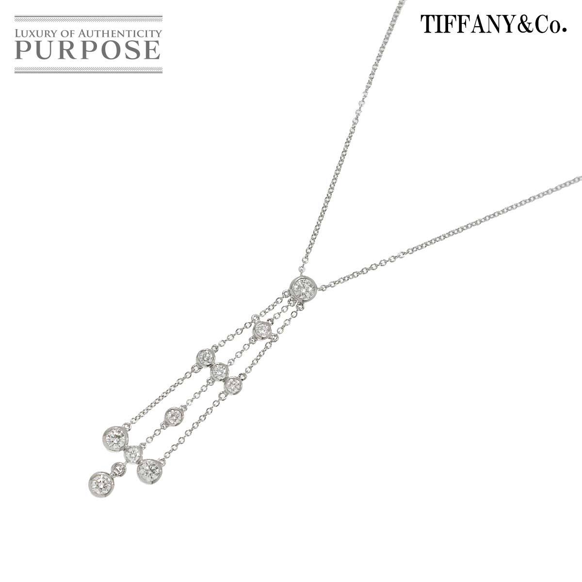 ティファニー TIFFANY&CO. ダイヤ ネックレス 41cm Pt プラチナ Diamond Necklace 90216792