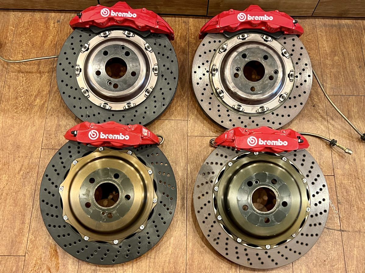 ベンツ　ブレンボ　F380mm 6pot R380mm 4pot W212 W204等に　キャリパー ブレーキローター brembo 前後セット_画像1