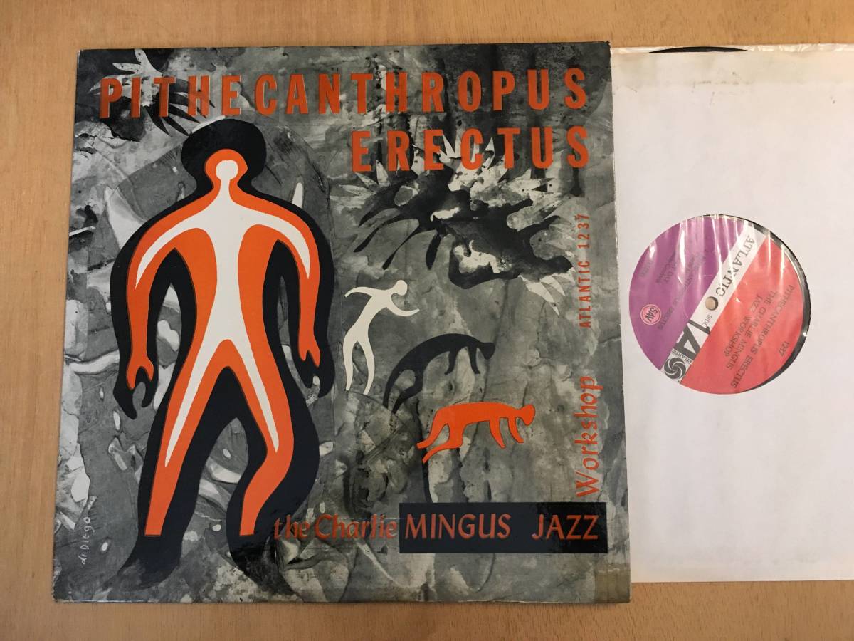 ◎US初期MONO 1962-5年頃赤紫 Charlie Mingus Jazz Workshop / Pithecanthropus Erectus / 直立猿人 Jackie Mclean Mal Waldron モノラルの画像1