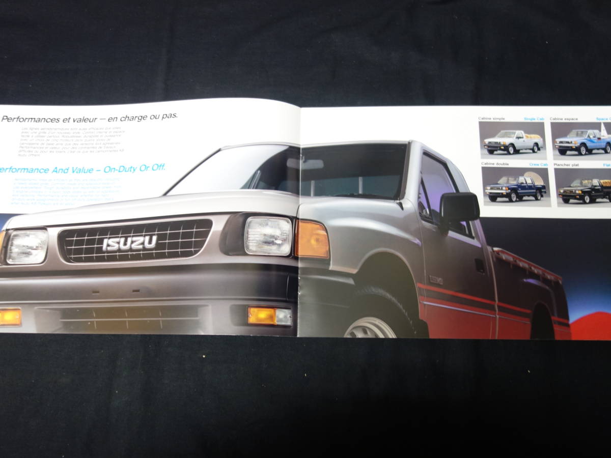 [Y900 prompt decision ] export specification Isuzu pickup truck English version exclusive use catalog / 1991 year [ at that time thing ]