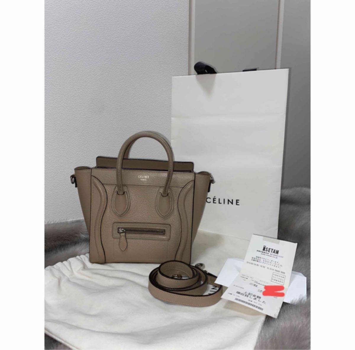 CELINE セリーヌ バッグ　ラゲージバッグ　ナノ