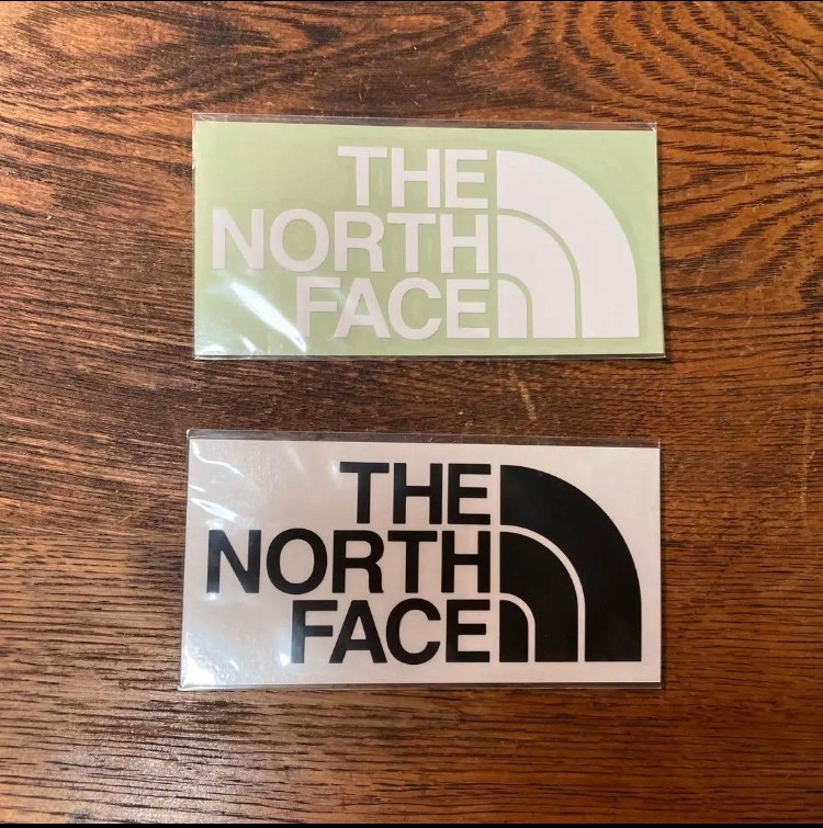 2 pieces set waterproof North Face THE NORTH FACE cutting sticker black white sticker brand Logo seal Logo 