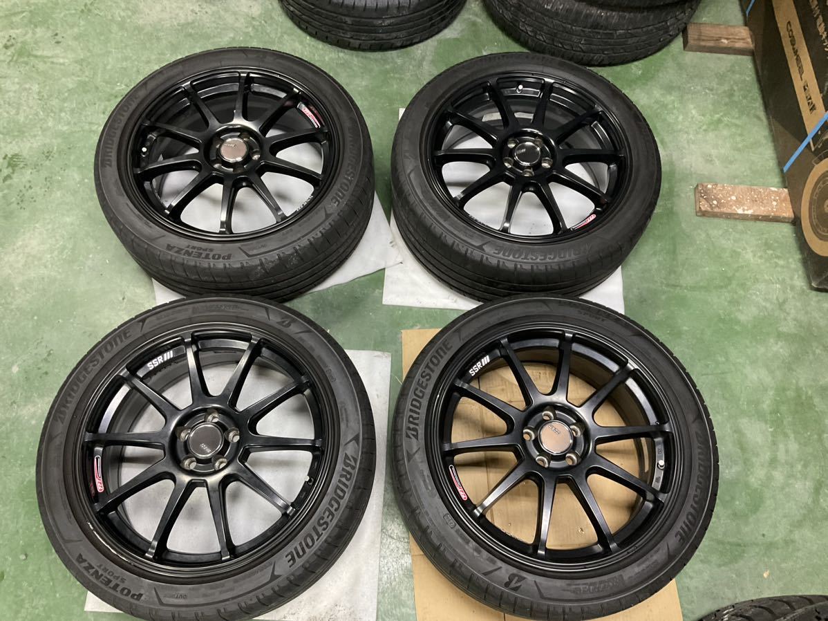 SSR GTV02 18インチ　タイヤホイール　レガシィ　BP5 BL5 50プリウス　86 BRZ ZN6 ZC6 ZN8 ZC8 中古品_画像1