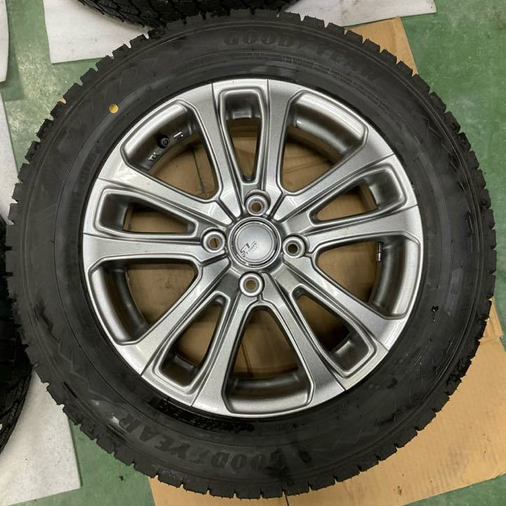 シビラ　L-5 15インチ 175/65R15 2023年式 スタッドレス タイヤホイール　グッドイヤー　アイスナビ　アクア　ヴィッツ　美品_画像2