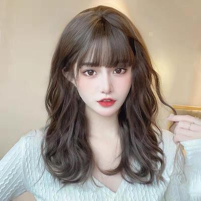 ロング カール ウィッグ ストレート セミロング 自然毛 ヘアアクセサリーの画像6