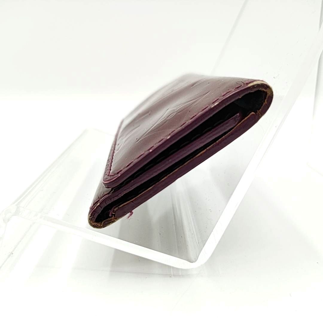 【イニシャル刻印有り】Louis Vuitton ルイヴィトン モノグラム ヴェルニ ミュルティクレ4 三つ折り 4連 キーケース パープル系 M91542