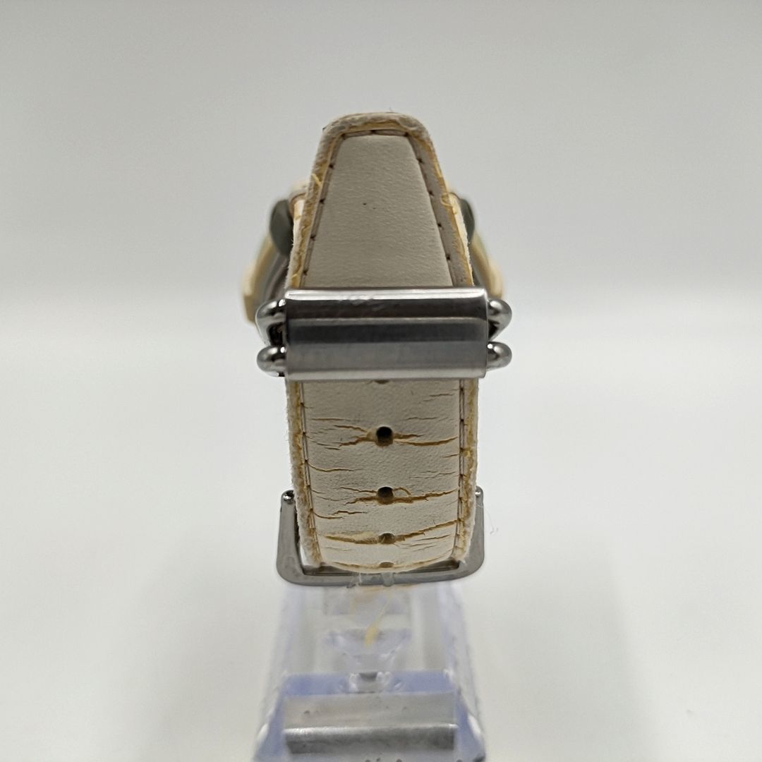 【電池切れ】CASIO カシオ G-COOL Gクール クォーツ 腕時計 デジタル文字盤 ホワイト系 レザーベルト レディース GT-001Pの画像6