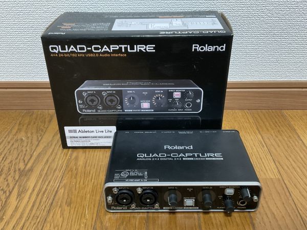 Roland UA-55 QUAD-CAPTURE ローランド オーディオインターフェイス DTM 宅録 レコーディング_画像1