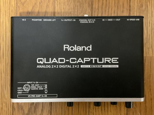 Roland UA-55 QUAD-CAPTURE ローランド オーディオインターフェイス DTM 宅録 レコーディング_画像2