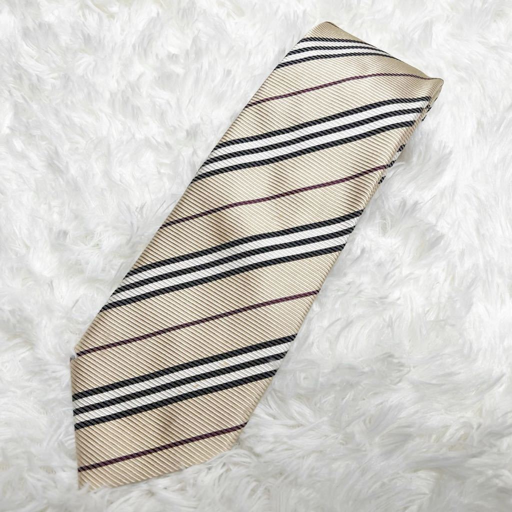 ★美品　BURBERRY BLACK LABEL　 シルクタイ 美品 バーバリーブラックレーベル シルクネクタイ ノバチェック