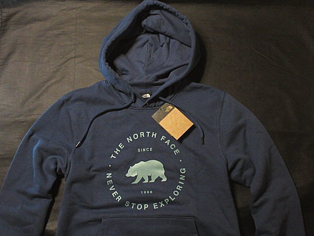 本物正規◆ノースフェイス◆スウェットパーカー ベア― BEARSCAPE ■L■SHADY BLUE■新品■アメリカ限定/HDC/裏地起毛