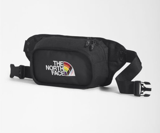 本物正規■ノースフェイス■ボディバッグ/ウエスト EXPLORER HIP PACK■黒■PRIDE レインボー■新品/アメリカ限定 THE NORTH FACE_画像1