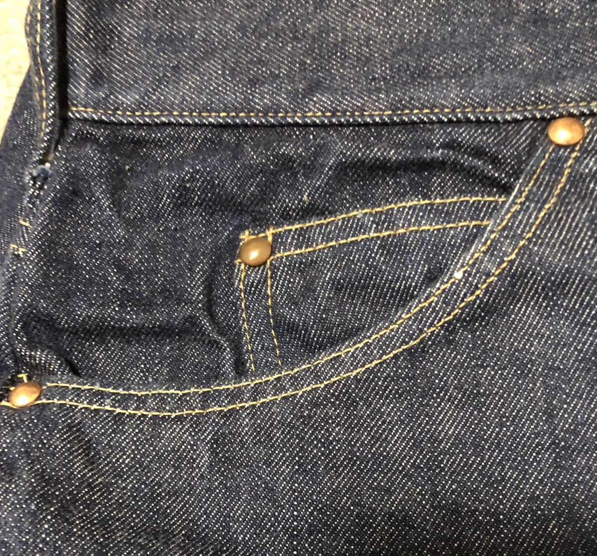 50's 濃紺PENNY'S FOREMOST 5POCKET JEANS W32/片耳！ペニーズ1WASH？の画像4