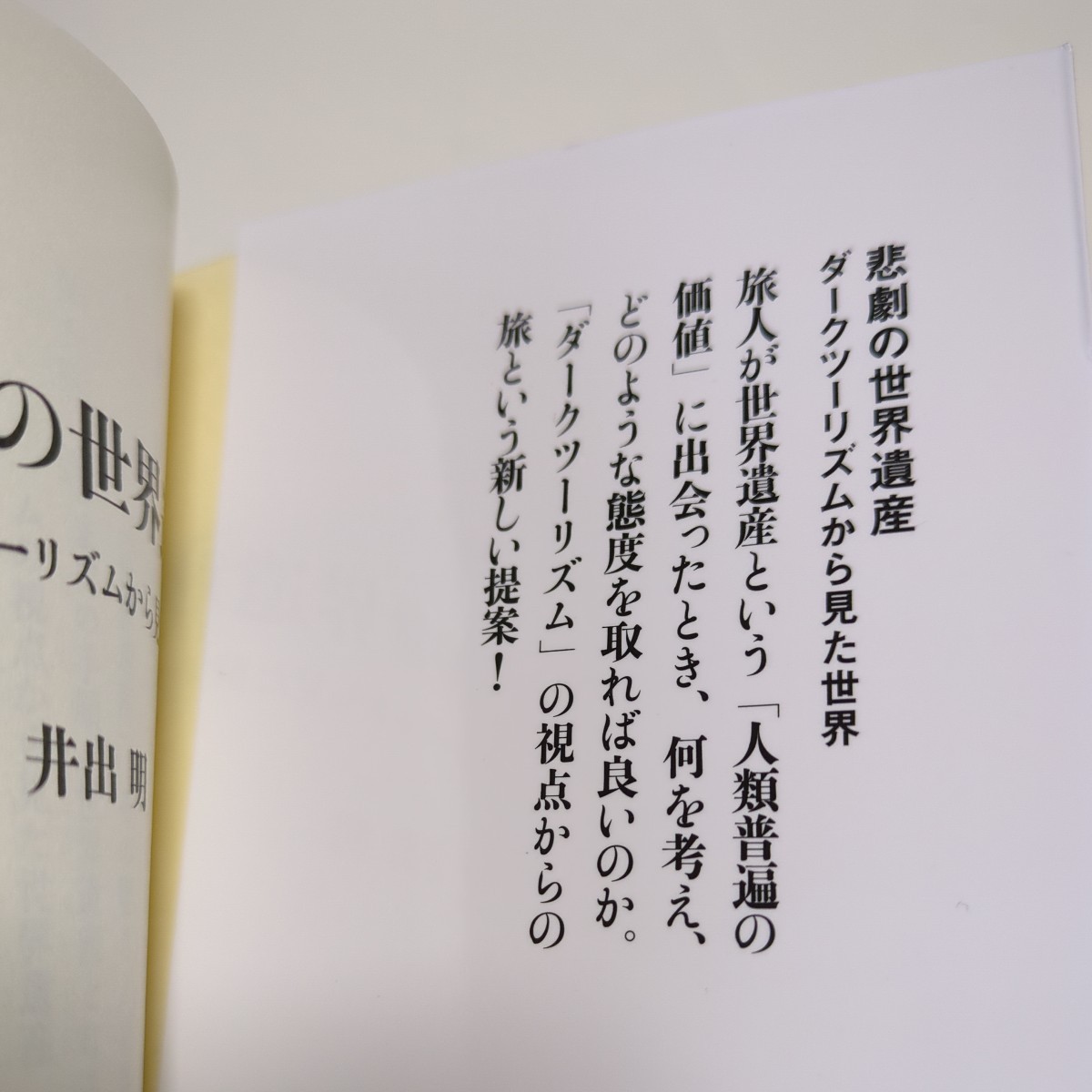 悲劇の世界遺産 ダークツーリズムから見た世界 文春新書 井出明 中古 01101F013_画像2