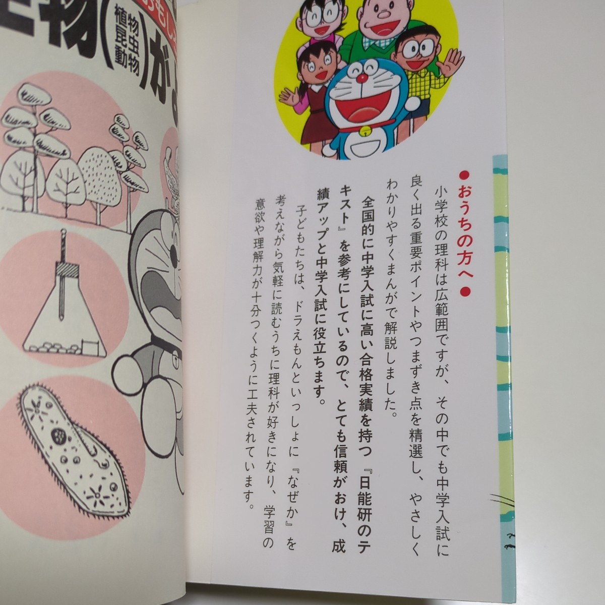 生物（植物昆虫動物）がよくわかる （ドラえもんの学習シリーズ　ドラえもんの理科おもしろ攻略） 日能研　日能研 中古