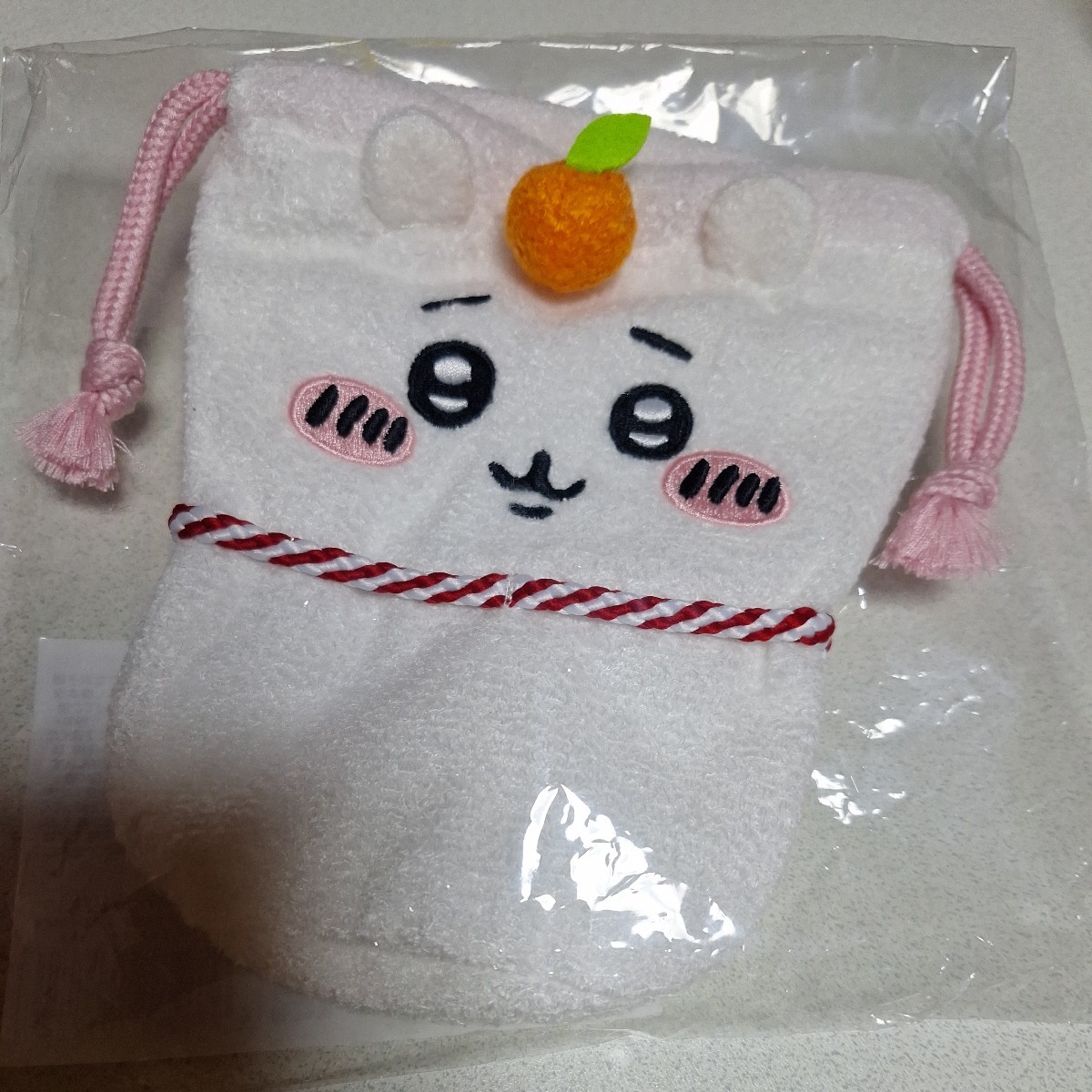 【新品】ちいかわ　郵便局　かがみもち巾着　きんちゃく　みかん_画像1