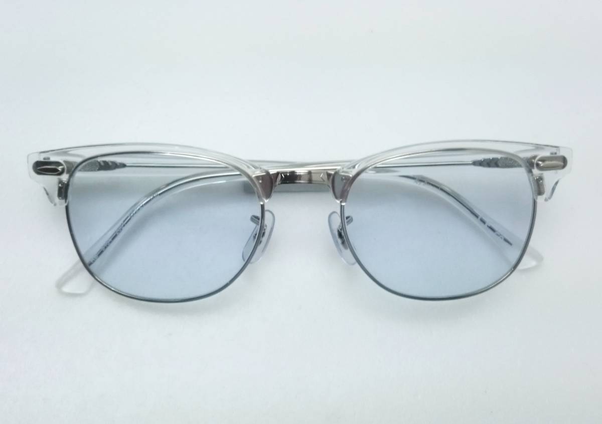  новый товар RayBan RX5154-2001-53 очки голубой 20% UV есть солнцезащитные очки стандартный товар специальный чехол есть Clubmaster RB5154 53 размер 
