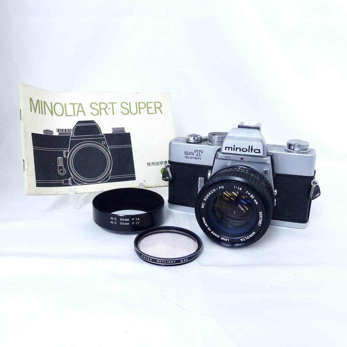 minolta ミノルタ SRT SUPER + MC ROKKOR-PG 50mm F1.4 フィルムカメラ 