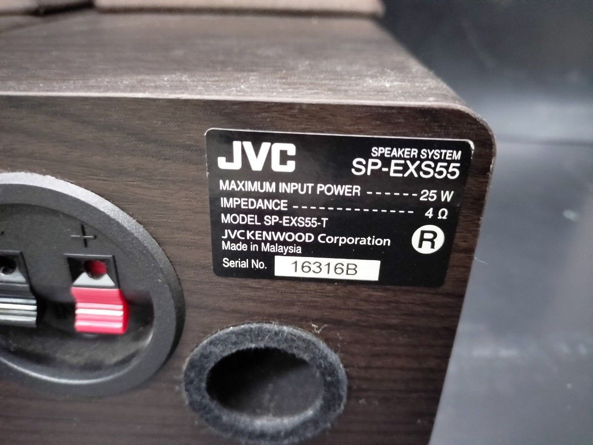 ペア SP スピーカー ウッドコーンスピーカー JVC SP-EXS55 ペア SP スピーカー ウッドコーンスピーカー JVC SP-EXS55