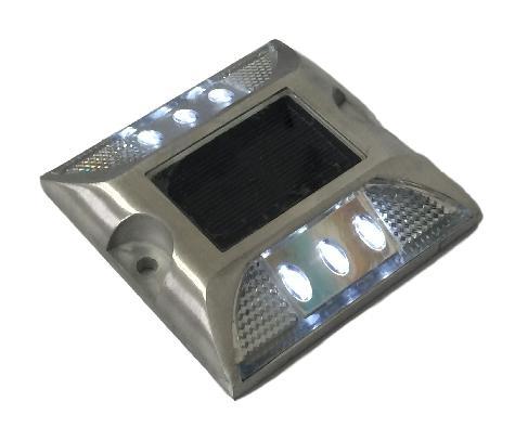 ソーラー 鋲 LED ライト 夜 常時点灯 5色 強力 両面テープ 付き_画像5