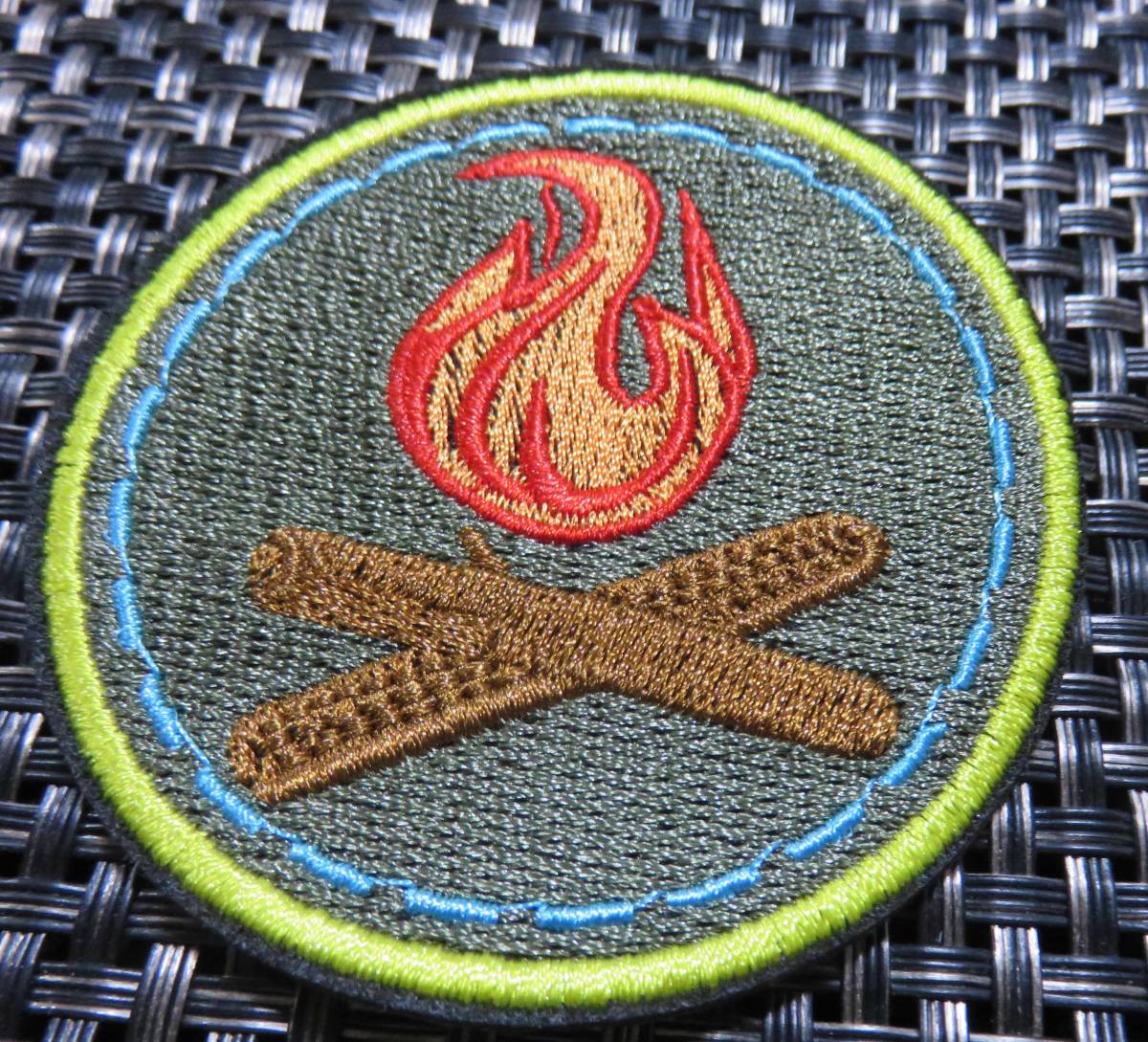  tradition . fire Logo # jpy type * new goods .. fire .. fire camp fire - embroidery badge ( patch )* America outdoor # firewood ....* ultra elegant DIY Western-style clothes 