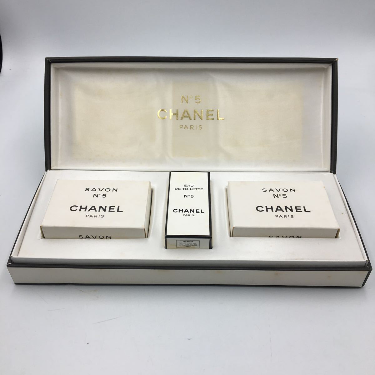 シャネル CHANEL NO5 サヴォン 石けん 75g×2個 オードゥトワレット EDT 19ml ミニ香水 3点セット×三箱セット 石鹸 香水 人気　保管品　_画像4