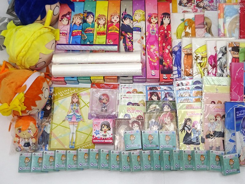 ★中古★ラブライブ！シリーズ グッズ まとめ売りセット (タオル/ラバスト/ぬいぐるみ/ファイル/ポスター/フィギュア他)★【TY721】_画像4