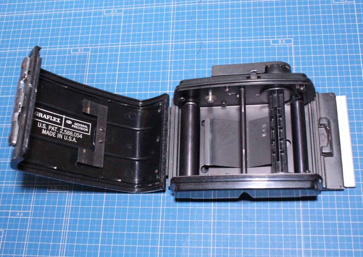 [is65]中判フィルム　ロールフィルム　ホルダー　GRAFLEX 遮光板 120 ROLL HOLDER グラフレックス　USA　中判カメラ RH/8_画像5